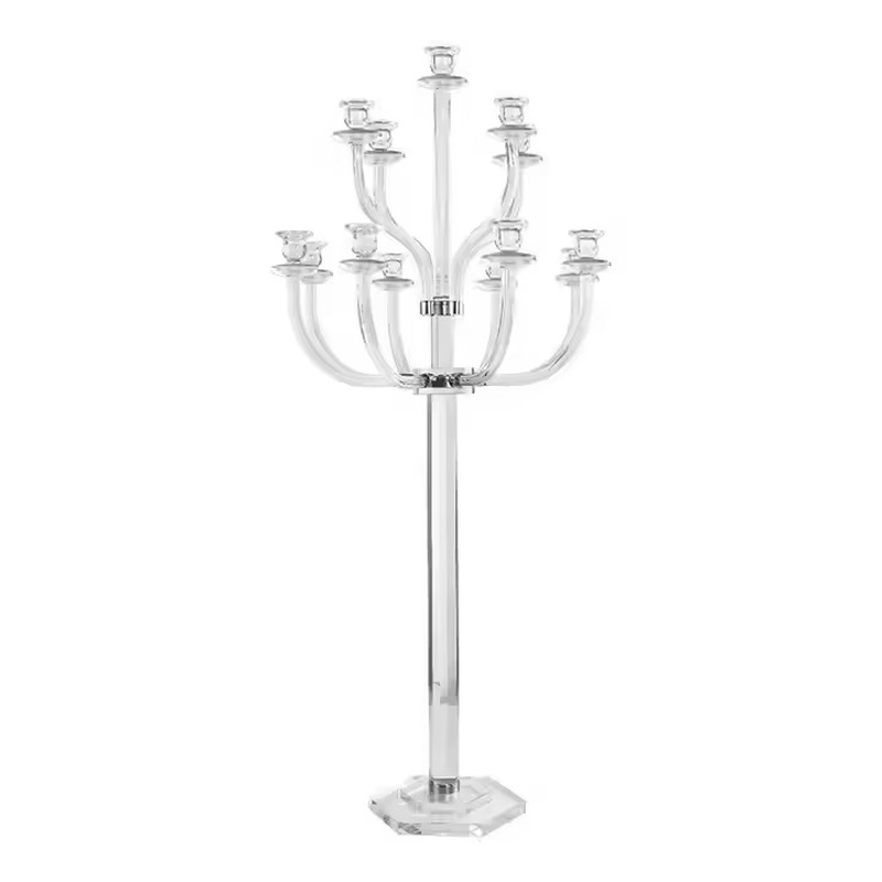 Nine-Arm Crystal Candelabra
