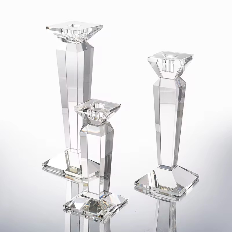 Crystal Candle Holder Set
